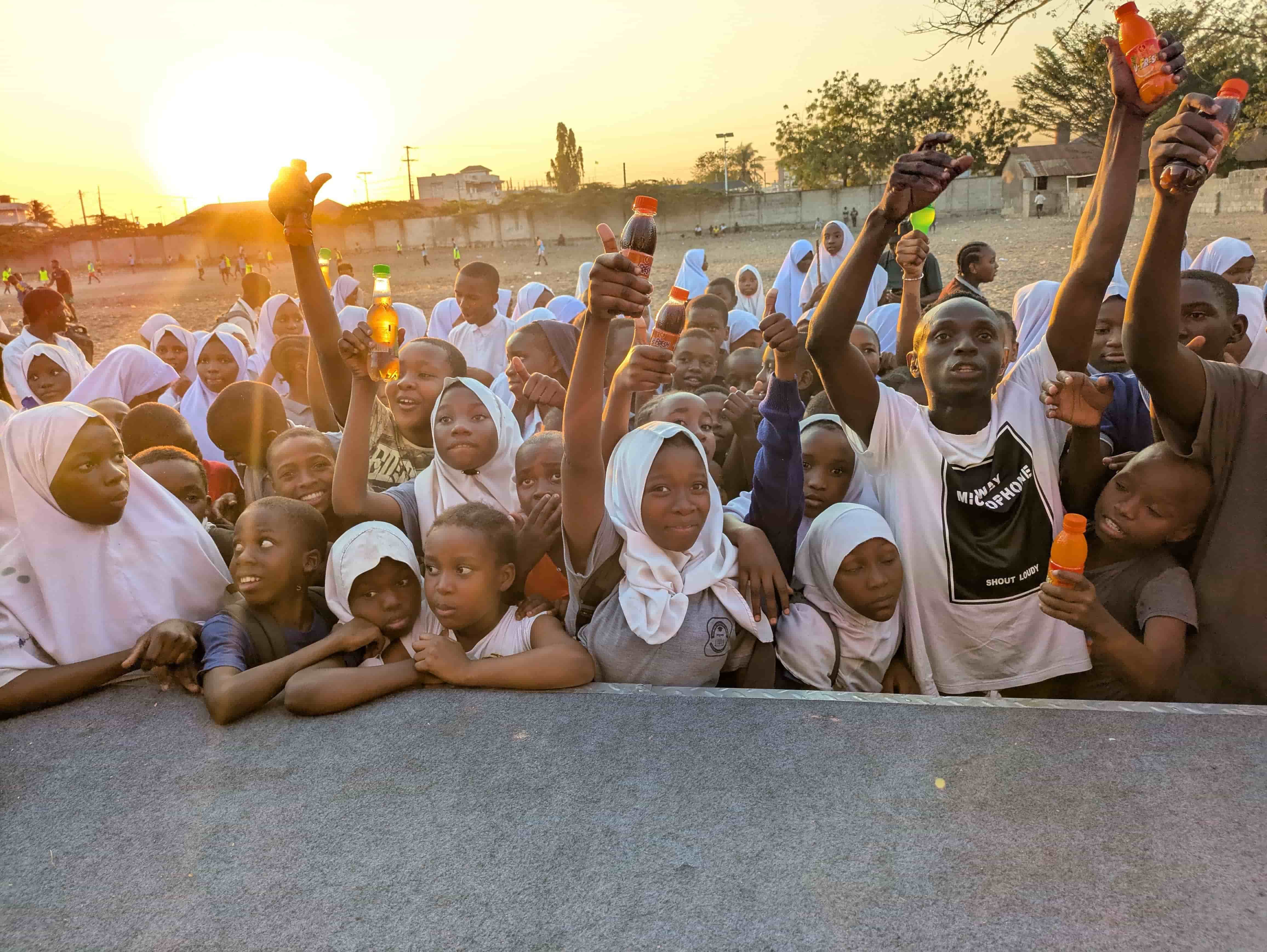 Happy students